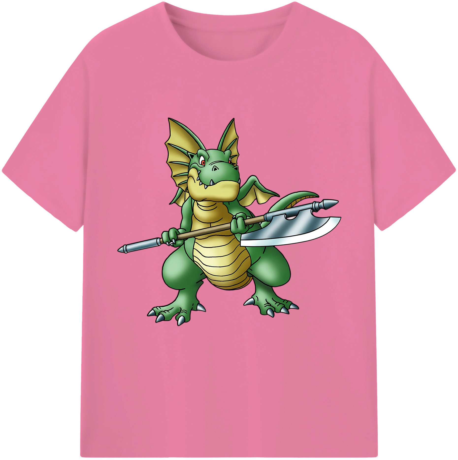 （画像用） ドラゴンクエスト Doragon Kuesuto Dragon Quest 綿100％半袖Tシャツ（フロントプリント）